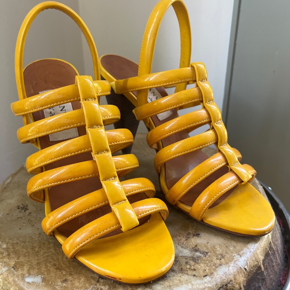Lanvin Women's Yellow Strappy Sandals